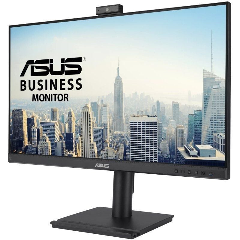 Monitor Profesional Asus BE249QFK 24'/ Full HD/ Webcam/ Multimedia/ Regulable en altura/ Negro