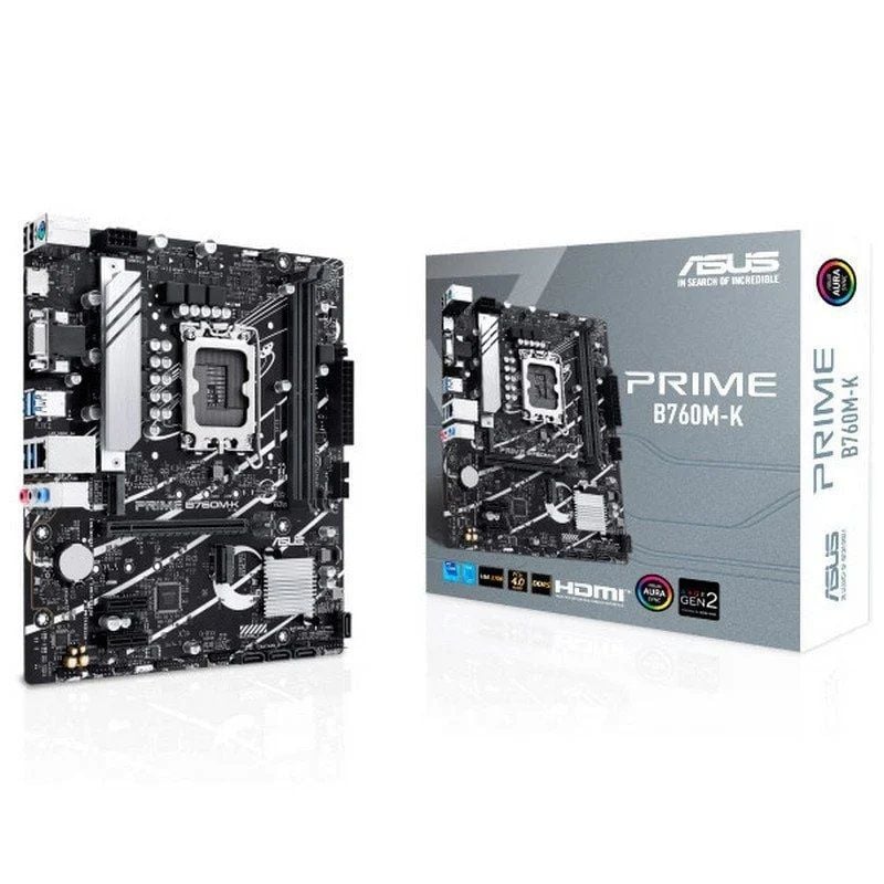 Placa Base Asus Prime B760M-K Socket 1700/ DDR5/ PCIe 4.0/ Micro ATX