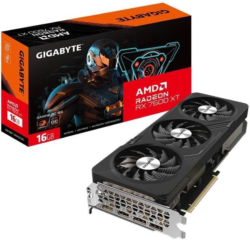 Tarjeta Gráfica Gigabyte Radeon RX 7600 XT Gaming OC/ 16GB GDDR6