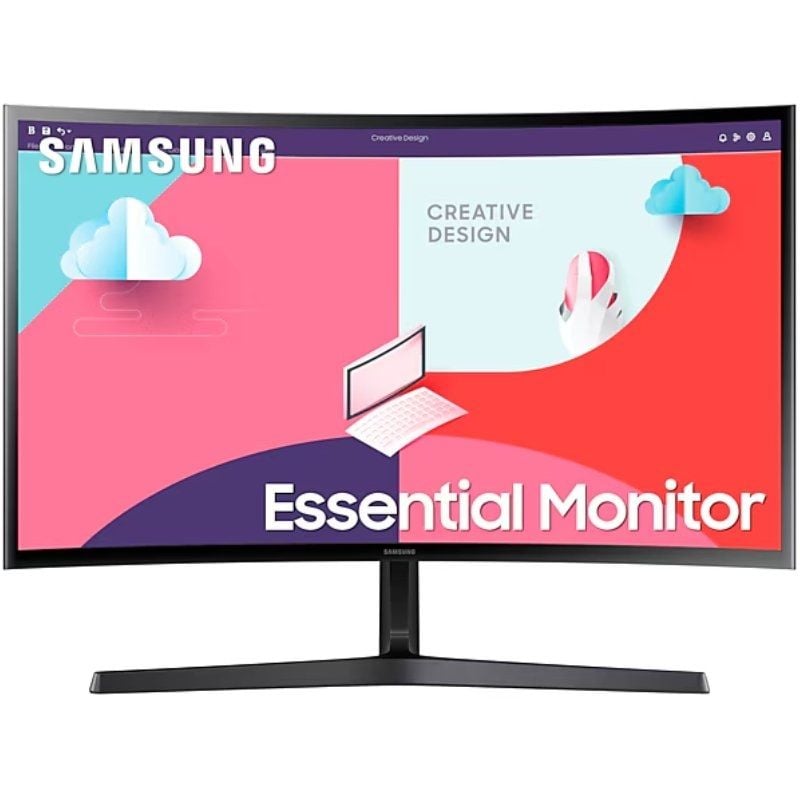 Monitor Curvo Samsung Essential Monitor S36C S24C364EAU/ 24'/ Full HD/ Negro