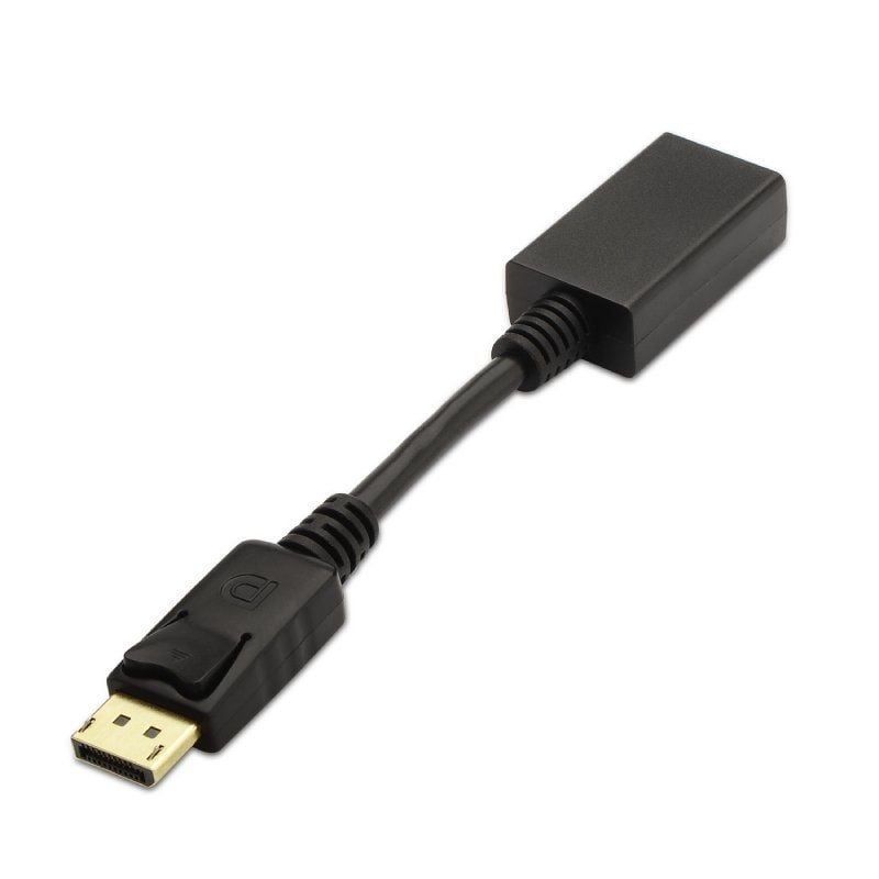 Conversor Aisens A125-0134/ Displayport Macho - HDMI Hembra/ 15cm/ Negro