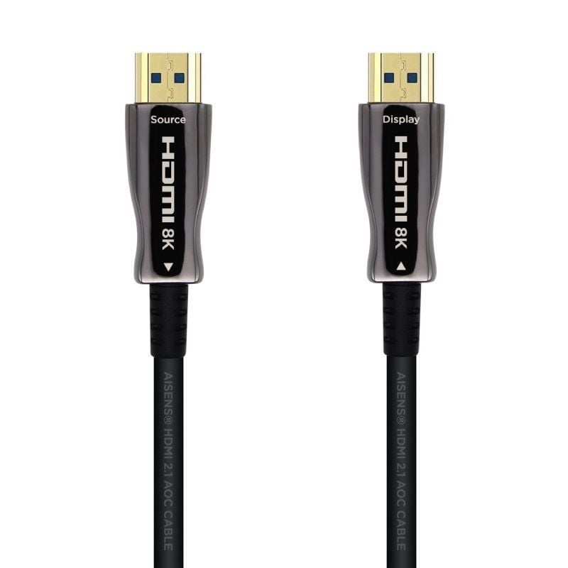 Cable HDMI 2.1 AOC 8K Aisens A153-0519/ HDMI Macho - HDMI Macho/ 30m/ Negro