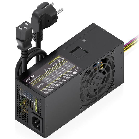Fuente de Alimentación TFX Aisens ASPC-500TFX-PSEBK/ 500W/ Ventilador 8cm