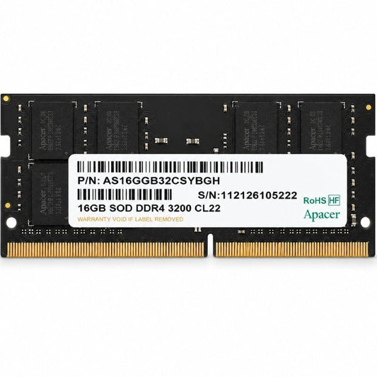 Memoria RAM Apacer ES.16G21.GSH 16GB/ DDR4/ 3200MHz/ 1.2V/ CL22/ SODIMM