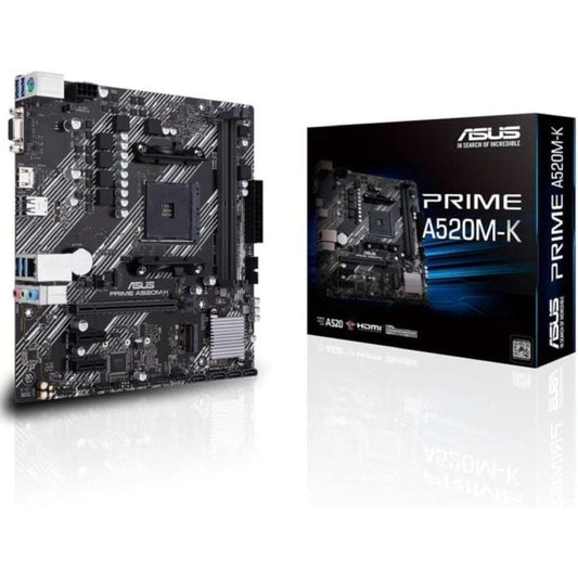 Placa Base Asus Prime A520M-K Socket AM4/ DDR4/ PCIe 3.0/ Micro ATX