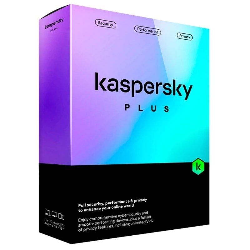 Antivirus Kaspersky Plus/ 10 Dispositivos/ 1 Año