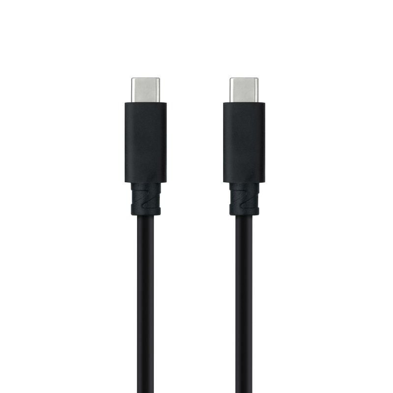 Cable USB 3.1 Nanocable 10.01.4102/ USB Tipo-C Macho - USB Tipo-C Macho/ 2m/ Negro