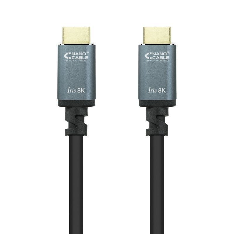 Cable HDMI 2.1 8K Nanocable 10.15.8001-L150/ HDMI Macho - HDMI Macho/ 1.5m/ Negro