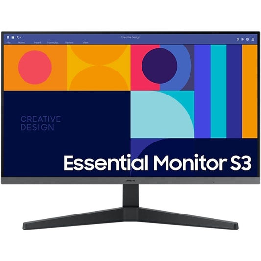 Monitor Profesional Samsung Essential Monitor S3 S24C330GAU/ 24'/ Full HD/ Negro