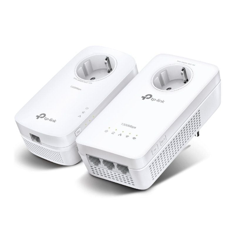 Adaptador Powerline TP-Link AV1300 1300Mbps/ Alcance 300m/ Pack de 2