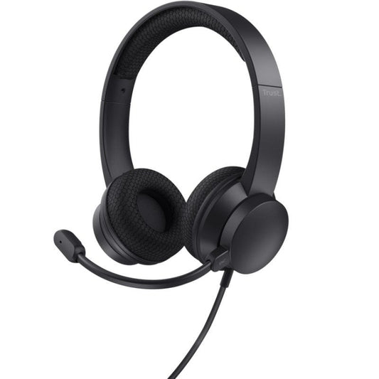 Auriculares Trust HS-260/ con Micrófono/ USB/ Negros