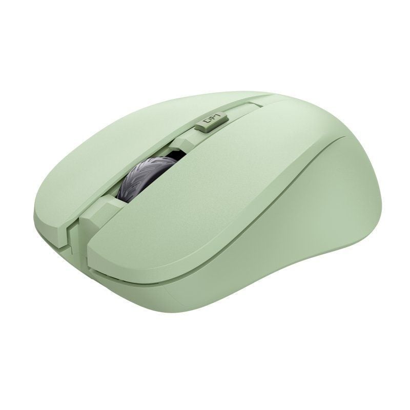 Ratón Inalámbrico Trust Mydo Silent Wireless/ Hasta 1800 DPI/ Verde