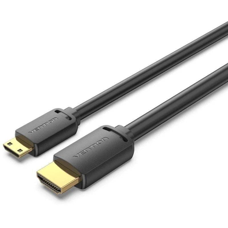 Cable HDMI 4K Vention AGHBH/ HDMI Macho - Mini HDMI Macho/ 2m/ Negro