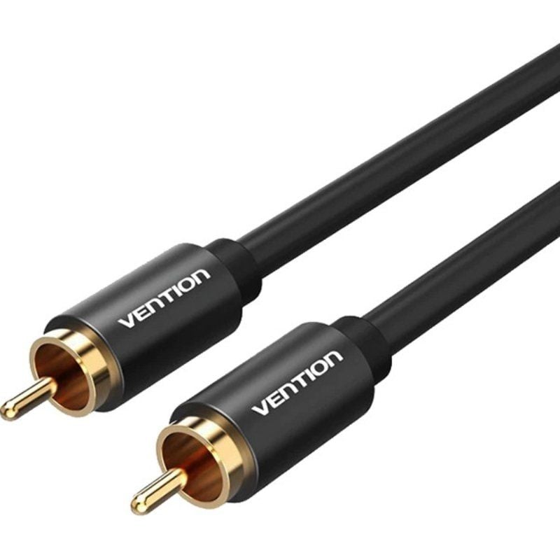 Cable Estéreo Vention VAB-R09-B200/ RCA Macho - RCA Macho/ 2m/ Negro